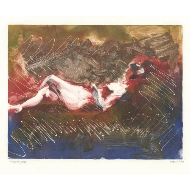 Figurative 2000 Female Nude Monotype by Newt For Sale - Image 3 of 3