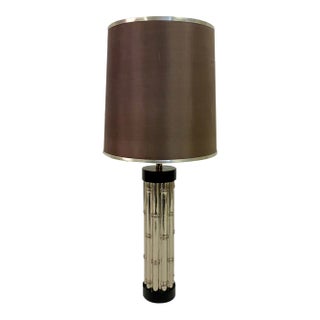 Faux Bamboo Table Lamp, 1970s For Sale