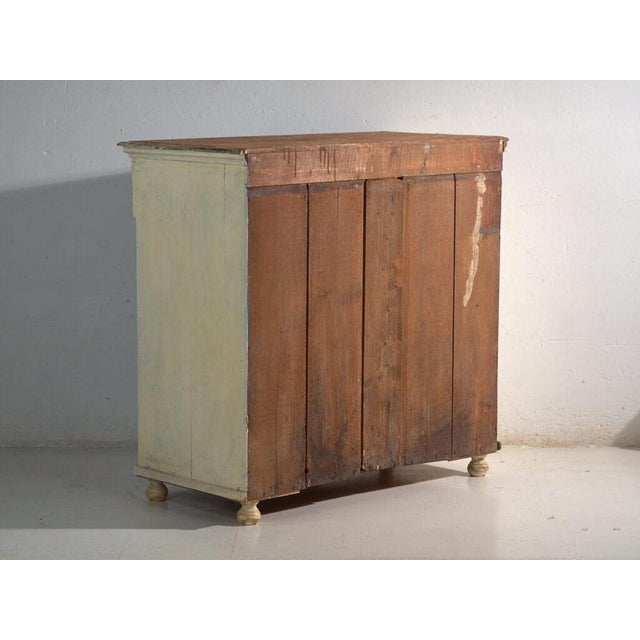 Antique Painted Chest of Drawers in Pine, Central Europe, 1890 For Sale - Image 15 of 16