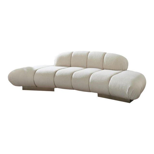 Le Croissant Curved Sofa For Sale
