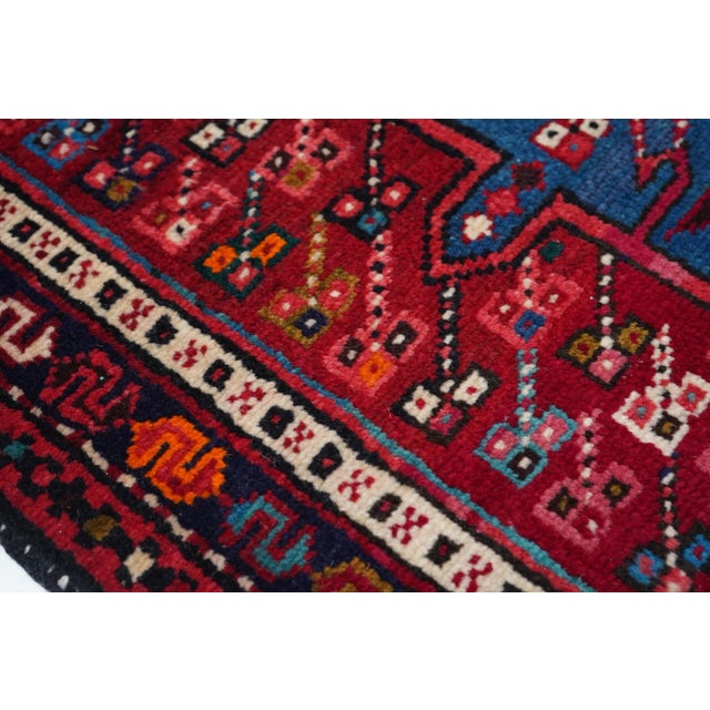 Persian 1930s Karajeh Heriz Persian Rug-2′8″ × 9′6″ For Sale - Image 3 of 10