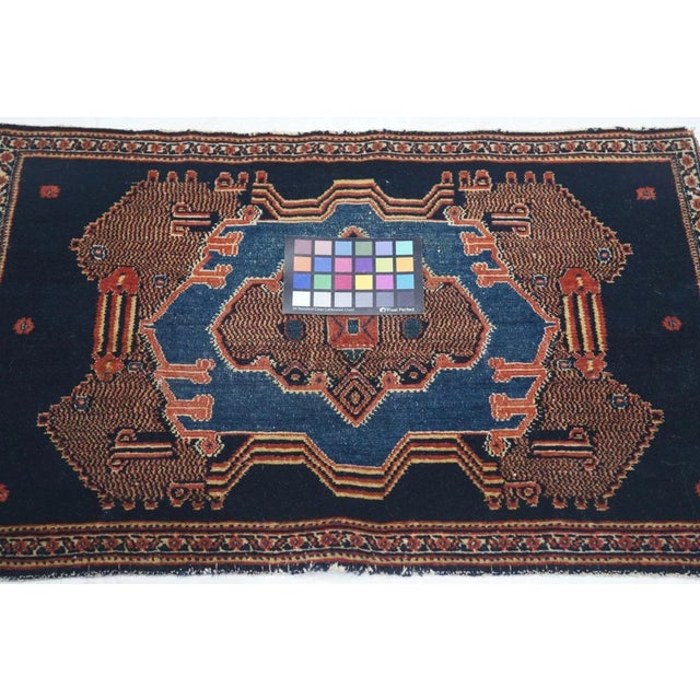 Antique Senneh Rug 1'9'' x 2'10'' For Sale In New York - Image 6 of 8