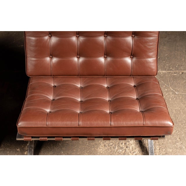 Pair of Barcelona Chairs - Mies Van Der Rohe for Knoll For Sale - Image 11 of 16