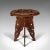 1940s Vintage Chinese Art Deco Elm Carved Occasional Table For Sale - Image 4 of 13