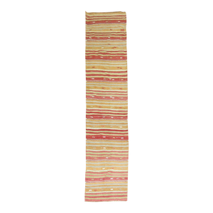 Vintage Turkish Kilim Runner, 2'8'' X 12'1''