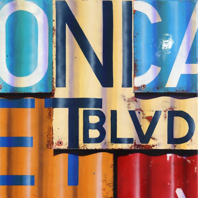 Pop Art Mulholland Drive - Photorealistic Oil and Enamel Colorful Painting on Canvas Original Artwork by Ross Tamlin For Sale - Image 3 of 9