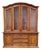 Stanley Furniture Solid Walnut Italian Provincial 66" Buffet W. Lighted Display China Cabinet W. Grilled Doors 8311-04 For Sale
