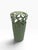 Celadon Green Reticulated Ceramic Vase, Pierced Lattice Double-Wall, Contemporary, 14 Inch For Sale - Image 4 of 4