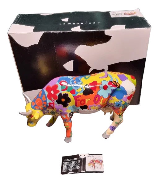 Ceramic Cowparade Sculpture by Kay Ormond | Chairish
