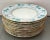 Blue Early 20th Century Minton Porcelain Dinner Plates in a Light Blue & Mauve Flower Pattern - a Set of 12 For Sale - Image 8 of 13