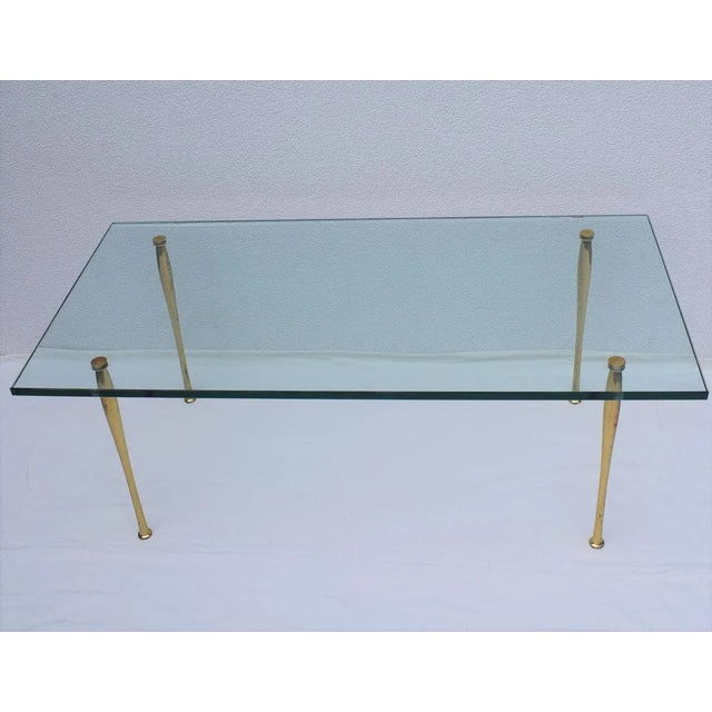 1950s Brass and Glass Coffee Table by Pietro Chiesa for Fontana Arte, 1950s For Sale - Image 5 of 10