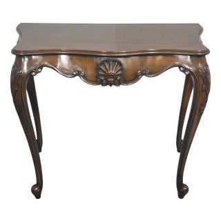 Mahogany Console Hall Table, 1900 For Sale