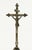 18th /19th C. Brass Crucifix Corpus Christi on Tripod Stand For Sale - Image 10 of 12