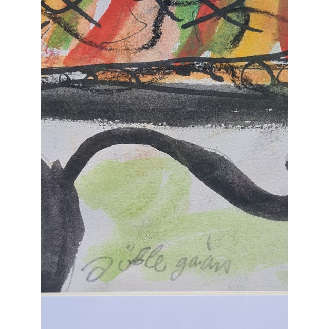 Modern Follower of Henri Matisse, Flowers in a Pot, Watercolour, 1960s For Sale - Image 3 of 7