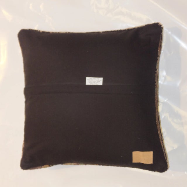 Traditional 1970s Oushak Rug Fragment Pillow VII For Sale - Image 3 of 3