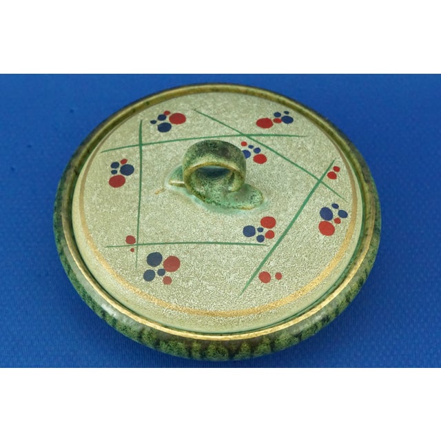 Ceramic 20th Century Futurist Glazed Ceramic Box by the Carstens Tönnieshof Factory, Germany, 1950s For Sale - Image 7 of 18