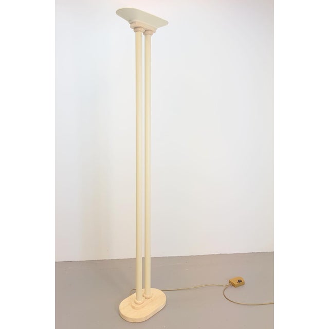 French Travertine Floor Lamp from Maison Le Dauphin, 1980s For Sale - Image 4 of 10