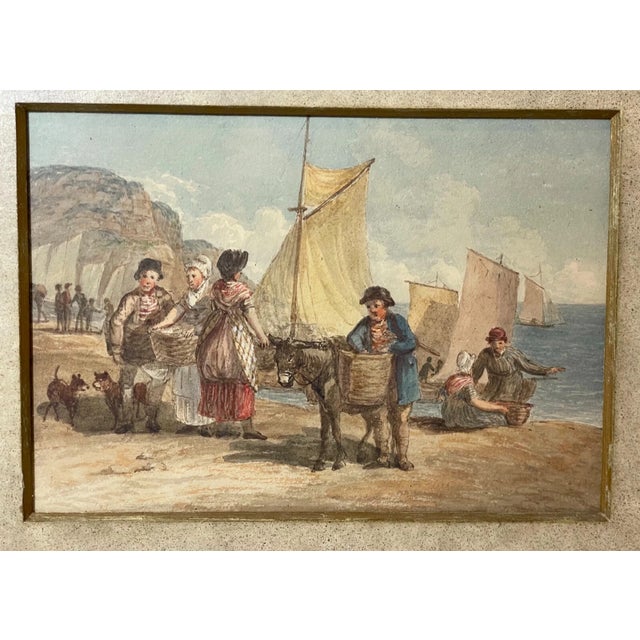 Up for sale is an exquisite 19th century original watercolor painting on paper. It's done with a lovely realistic approach...