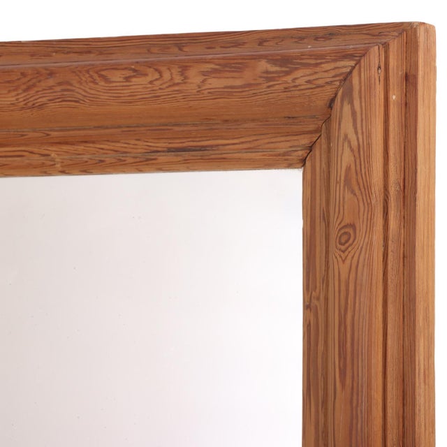 19th Century French Pine Mirror Frame, 19th C. For Sale - Image 5 of 7