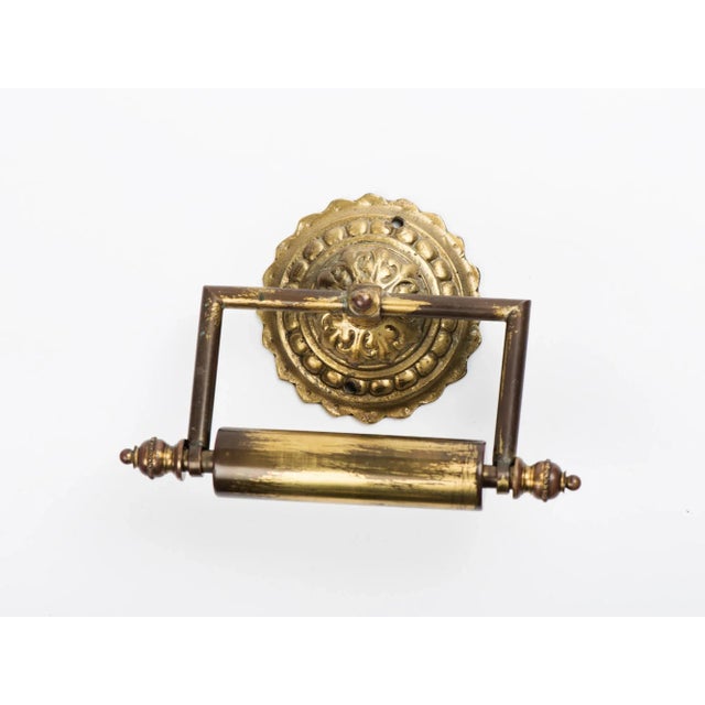 Brass 1960s Brass Towel Bar, Towel Ring, Paper Holder, Bathroom Hardware - Set of 3 For Sale - Image 8 of 11