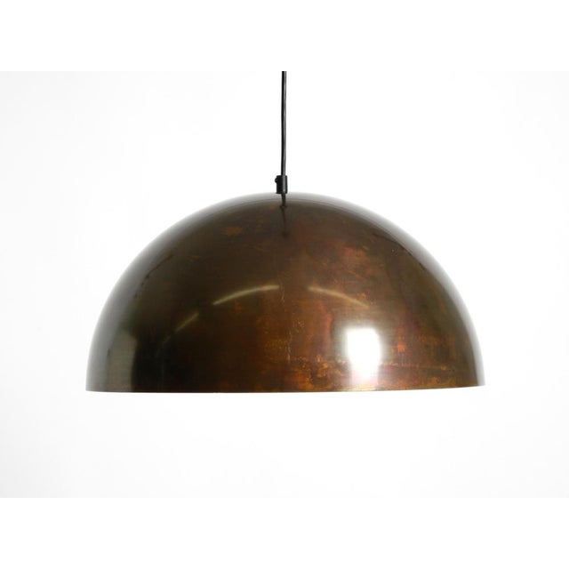Large Space Age Pendant Lamp with Copper Shade by Beisl Leuchten, 1960s For Sale - Image 4 of 18