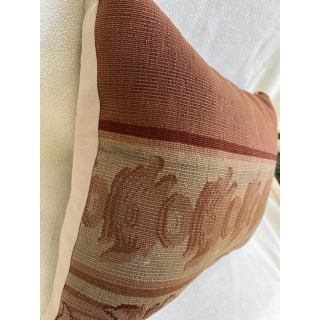 A Pillow With 19th Century Aubusson Tapestry For Sale - Image 4 of 5
