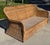 Late 20th Century Vintage 72” Handwoven Rattan Sofa With Large Braid Trim For Sale - Image 5 of 12