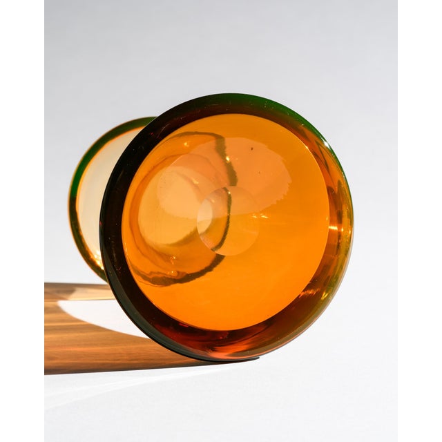 Vintage UV-Reactive Glass Vases by Cari Zalloni for WMF, 1970s, Set of 2 For Sale - Image 17 of 18
