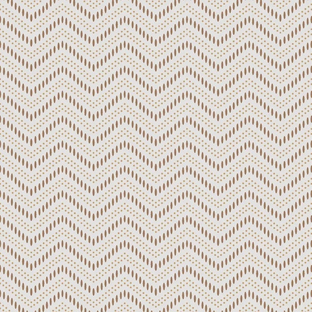 Boråstapeter Chevron Dots Wallpaper In Natural For Sale