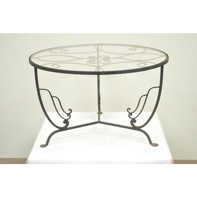 Wrought Iron Round Coffee Table - Rustic South Fork Wrought Iron Coffee Table 42inches Round - Galvanized steel + see all.