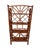 Brown Vintage Chinoiserie Tortoiseshell Bamboo & Rattan 4-Tier Etagere Bookshelf For Sale - Image 8 of 12