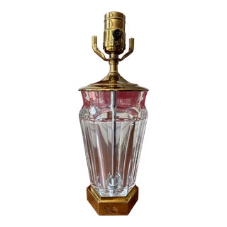Rare Baccarat Crystal Harcourt Table Lamp For Sale