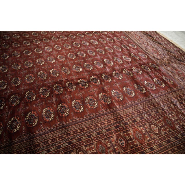 Vintage Fine Bokhara Rug - 12'2" X 14'8" For Sale - Image 15 of 15