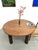 Constructivist Round Table in Walnut, 1950s For Sale - Image 10 of 18