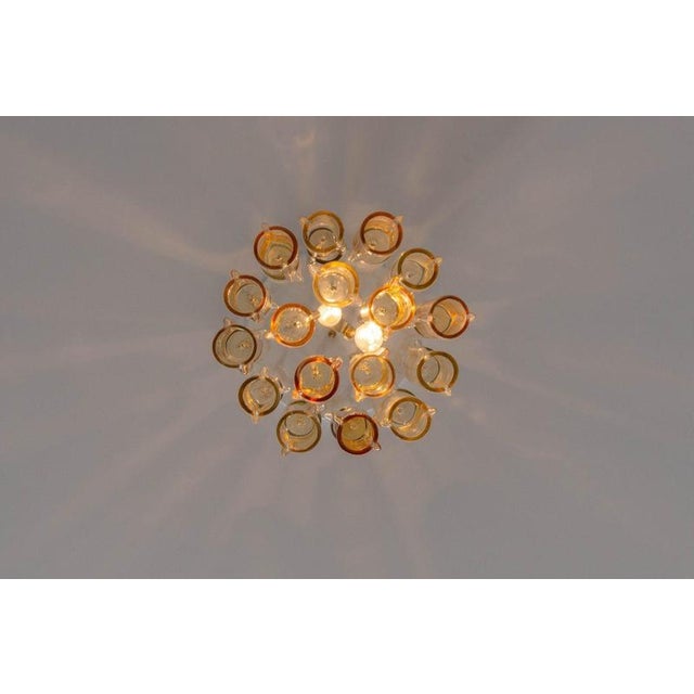 Chandelier by Ludovico Diaz de Santilla for Venini Calza, Italy, 1960 For Sale - Image 11 of 18