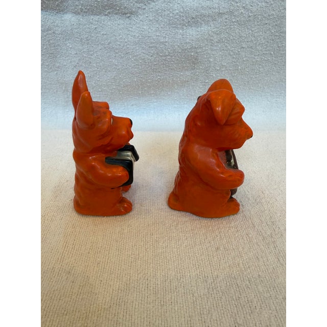 Orange Wooden Salt & Pepper Shakers For Sale In Los Angeles - Image 6 of 9