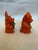 Orange Wooden Salt & Pepper Shakers For Sale In Los Angeles - Image 6 of 9