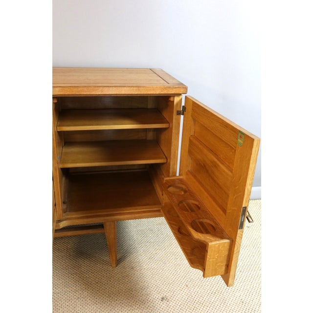 Wood Sideboard attributed to Guillerme Et Chambron, 1960s For Sale - Image 7 of 14
