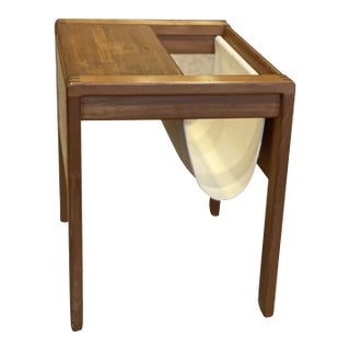 1970s Danish Modern Teak Accent Table For Sale