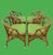 A set of Chinese Chippendale accent chairs in the style of Henry Link, they are in fabulous vintage condition, coming out...