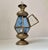Art Deco Lantern in Brass and Etched Colored Glass, 1930s For Sale - Image 6 of 8