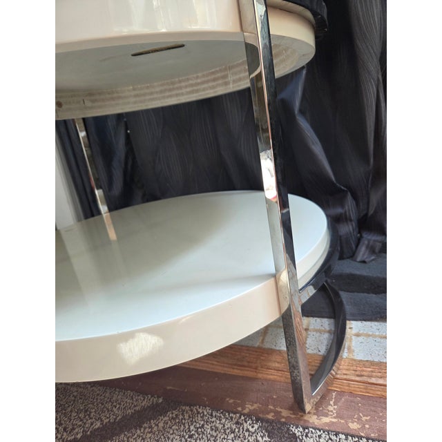White Mitchell Gold + Bob Williams Lawson Side Table For Sale - Image 8 of 14