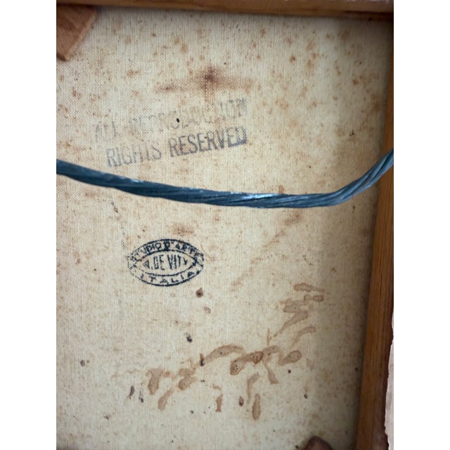 Mid 20th Century Antonio De Vity (1901-1993) Italian Oil Painting Venice Canal Gondola Cityscape For Sale - Image 10 of 12