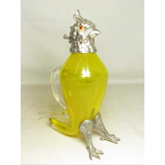 1900 - 1909 Antique English Cockatoo Decanter For Sale - Image 5 of 18
