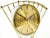 Black Mid-Century Atlanta Sunburst Brass Clock, 1950s For Sale - Image 8 of 18