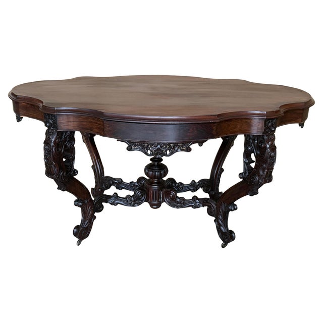 Antique Victorian Quality Burr Walnut Centre Table For Sale - Image 15 of 18