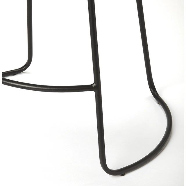 Wood Alton Backless Coffee 25.5" Counter Stool, Dark Brown For Sale - Image 7 of 8