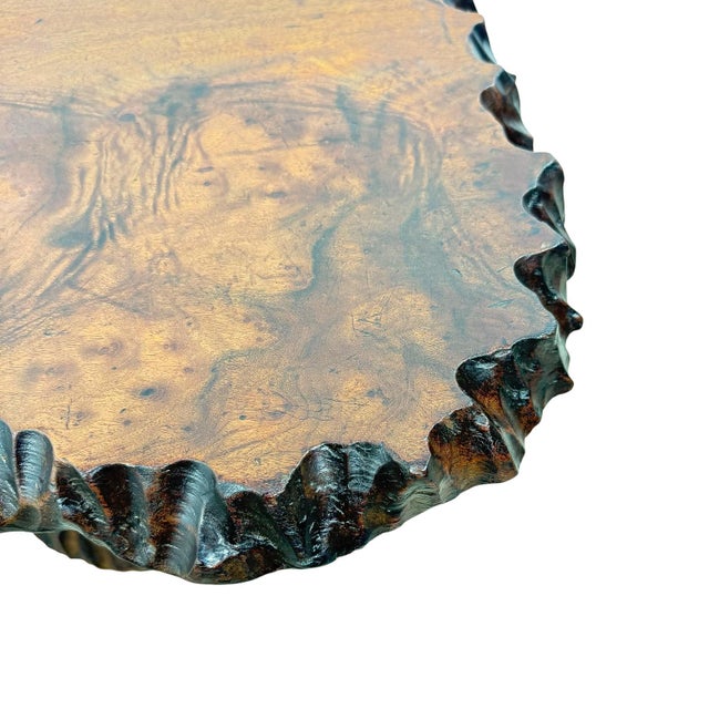 Brutalist Sculptural Camphor Wood Organic Side Table, 1950s For Sale - Image 6 of 10