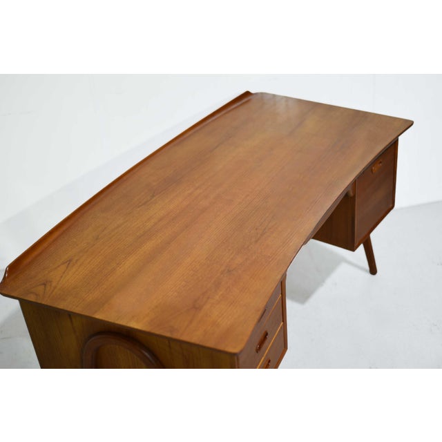 1970s Mid Century Danish Teak Desk and Chair by Svend Aage Madsen For Sale - Image 9 of 16