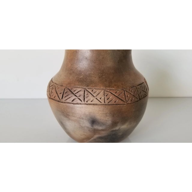 Ceramic Vintage Native American-Style Art Pottery Vase For Sale - Image 7 of 10